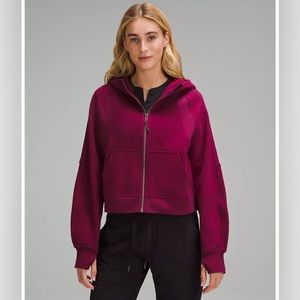 Lululemon Full-Zip Scuba, Deep Luxe color